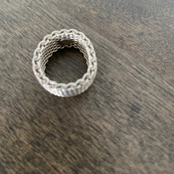 Tiffany Mesh - silver ring size 6/bague en argent taille 6 - Picture 4 of 4